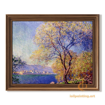 "Claude Monet's 'Lakeside Serenity' - Premium Hand-Painted Oil Reproduction on Canvas"