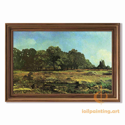 "John Constable's 'Woodland Serenity' - Hand-Painted Landscape Oil Painting Reproduction"