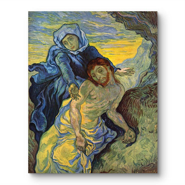 "Vincent van Gogh's 'Sorrowing Couple' - Premium Hand-Painted Oil Reproduction on Canvas"
