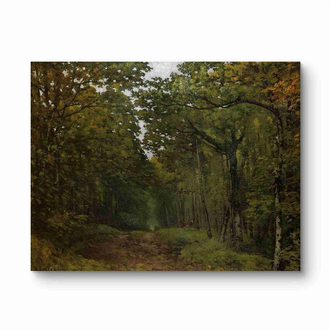 "John Constable's 'Enchanted Forest Path' - Hand-Painted Landscape Oil Painting Reproduction"