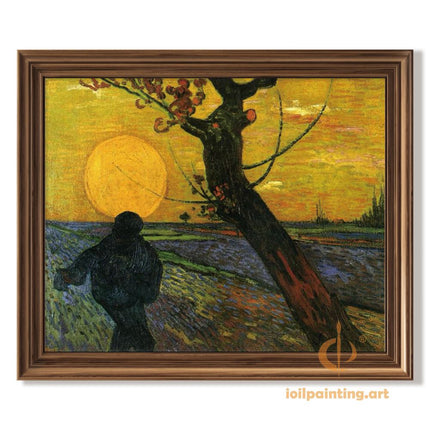 "Vincent van Gogh's 'Sunlit Landscape with Figure' - Premium Hand-Painted Oil Reproduction on Canvas"