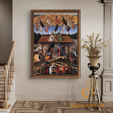 "Sandro Botticelli's 'The Adoration of the Magi' - Hand-Painted Renaissance Oil Painting Reproduction"