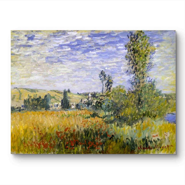 "Claude Monet 'Poppy Field in Giverny' - Hand-Painted Impressionist Landscape Reproduction | Famous Floral Oil Painting"
