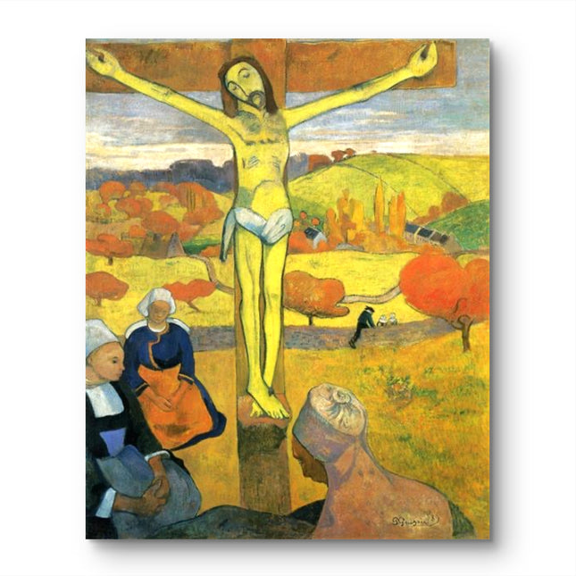 "Gauguin's 'Yellow Christ' Museum-Quality Reproduction - Iconic Post-Impressionist Religious Oil Painting"