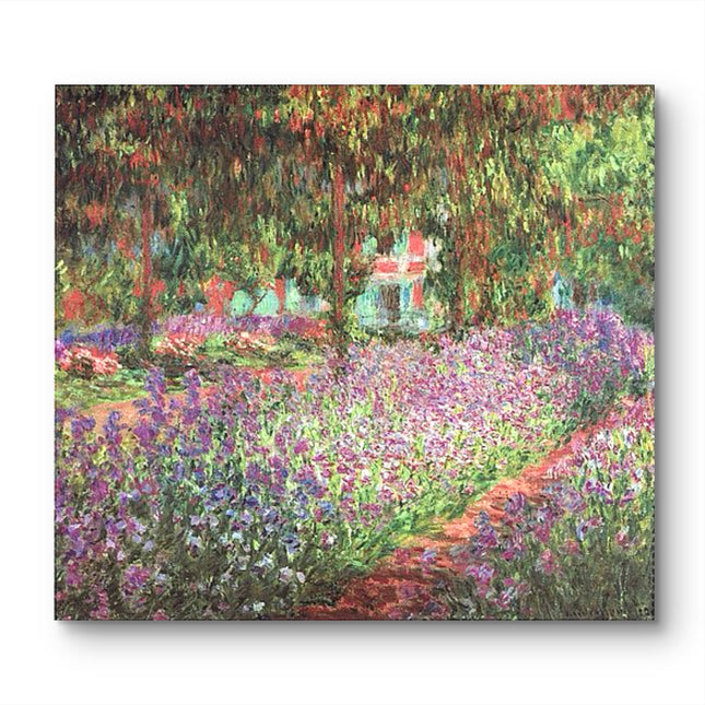 "Claude Monet's 'Garden Path in Bloom' - Premium Hand-Painted Oil Reproduction"