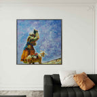 Stretch-Silver Frame / 36*36inches