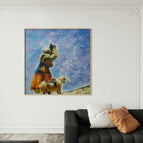 Stretch-Golden Frame / 36*36inches