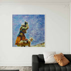 Stretch-White Frame / 36*36inches