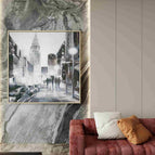 Stretch-Golden Frame / 36*36inches