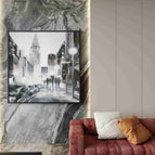Stretch-Black Frame / 36*36inches